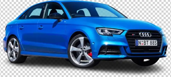 Blue Audi S3 Sedan Transparent PNG