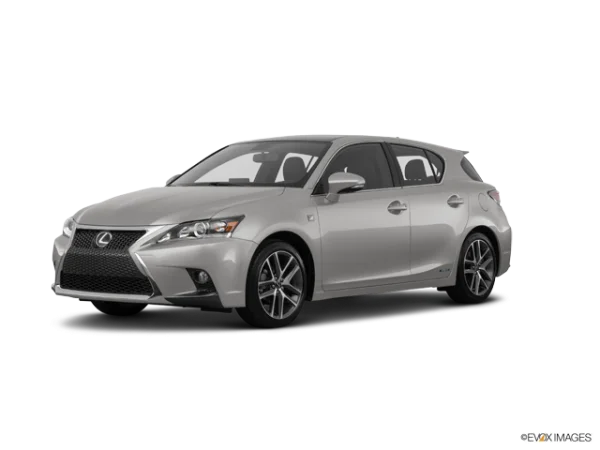 Silver Lexus CT 200h Hybrid Car PNG