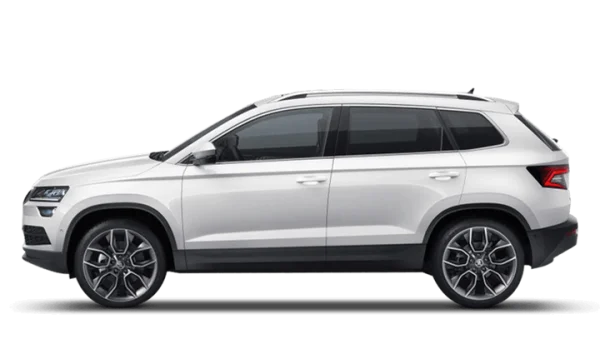 White Compact SUV PNG Transparent Background