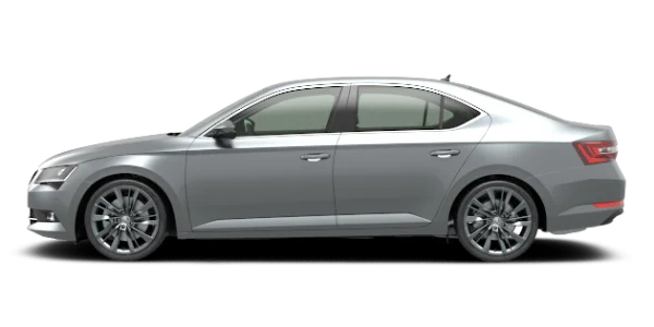 Silver Sedan Car PNG Transparent Background
