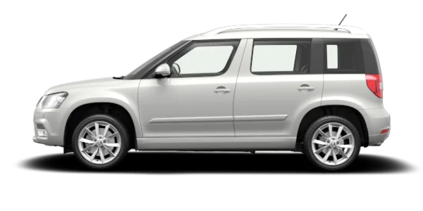 Silver SUV Car Side View PNG Transparent
