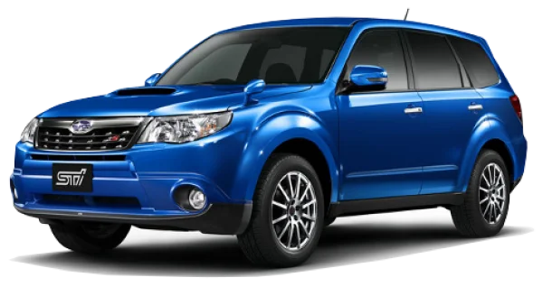 Blue Subaru Forester SUV PNG Transparent Background