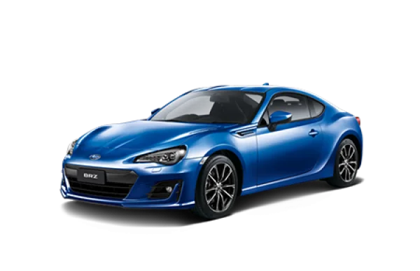 Blue Subaru BRZ Sports Car PNG Transparent Background