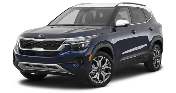 Dark Blue Kia Seltos SUV PNG Transparent Background
