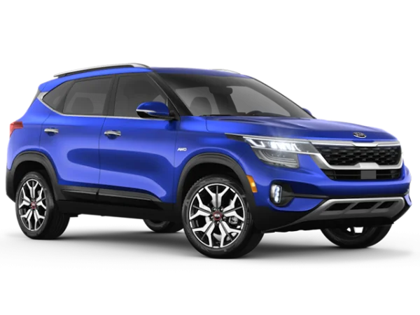 Blue Kia Seltos SUV PNG Transparent Background