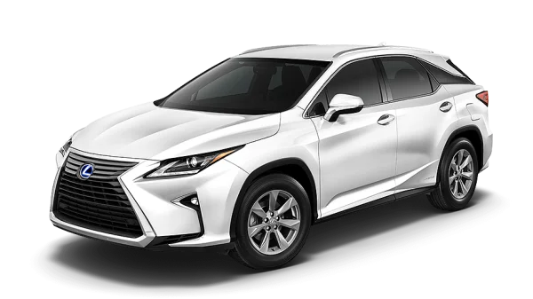 White Lexus RX SUV PNG Transparent Background