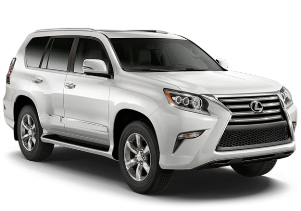 White Lexus GX SUV PNG Transparent Background