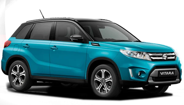 Teal Suzuki Vitara SUV PNG Transparent Background