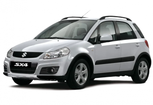 White Suzuki SX4 Hatchback Car PNG