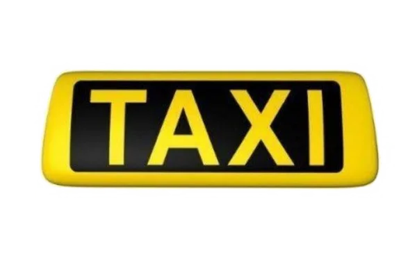 Taxi Sign PNG Transparent Background