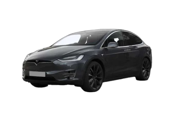 Dark Gray Tesla Model X PNG Transparent Background