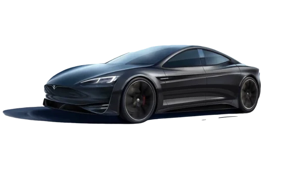 Dark Gray Modern Electric Sports Car PNG Transparent