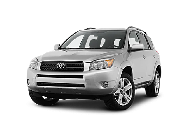 Silver Toyota RAV4 PNG Transparent Background