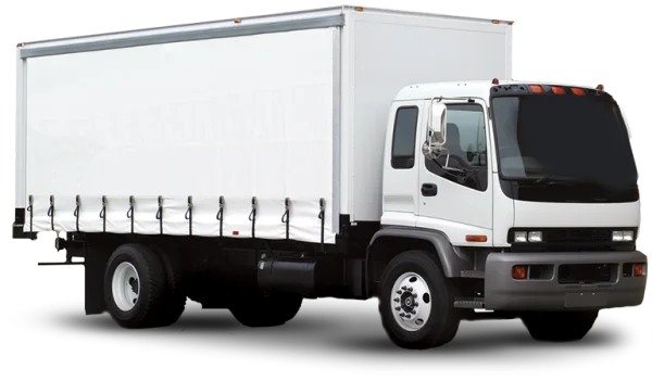 White Box Truck Transparent PNG