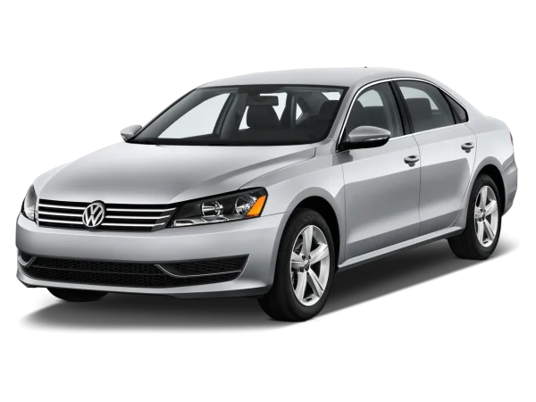 Silver Volkswagen Passat Car PNG Transparent Background