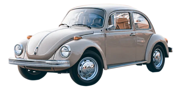Classic Beige Volkswagen Beetle Car PNG