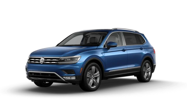 Blue Volkswagen Tiguan SUV PNG Transparent Background