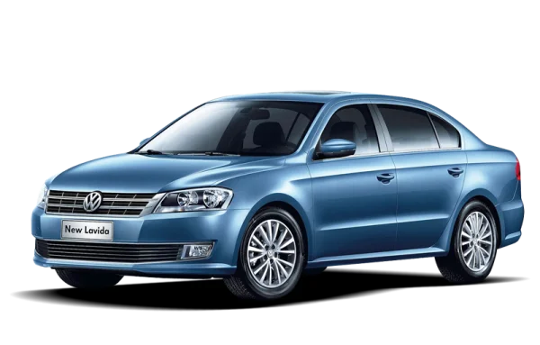 Blue Volkswagen New Lavida Car PNG Transparent Background