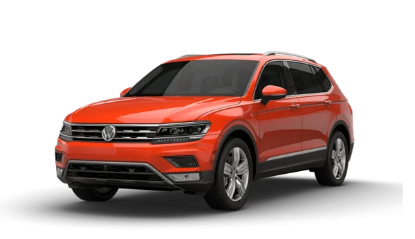Orange Volkswagen Tiguan SUV PNG Transparent Background