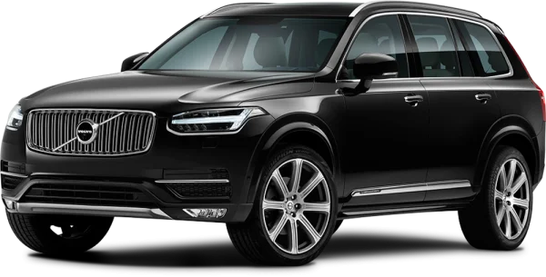 Black Volvo XC90 SUV PNG Transparent Background