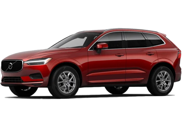Red Volvo XC60 SUV PNG Transparent Background