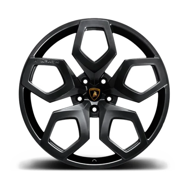Black Lamborghini Kahn Wheel Transparent PNG