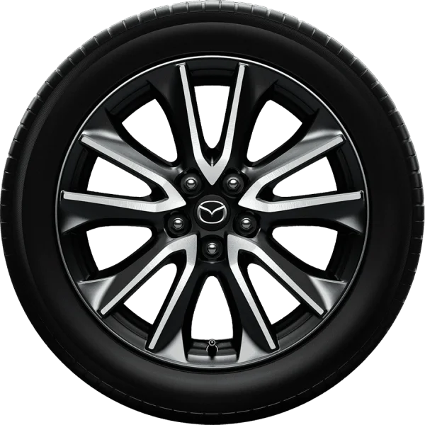 Mazda Car Wheel with Tire PNG Transparent Background