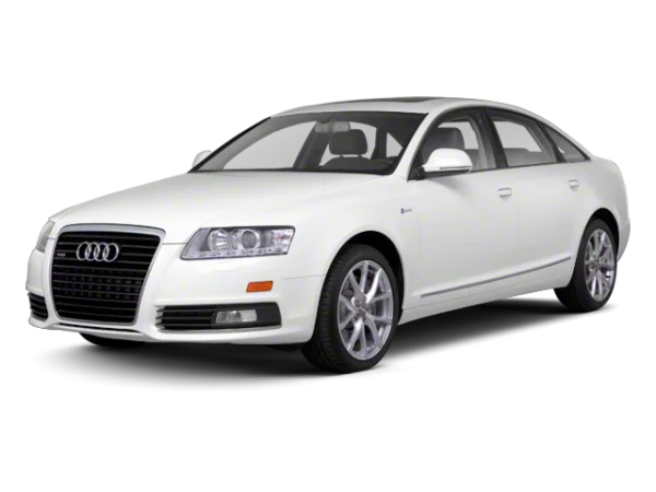 White Audi A6 Sedan PNG Transparent Background