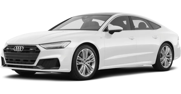 White Audi A7 Sportback Car PNG Transparent Background