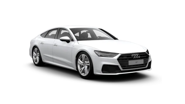 White Audi A7 Sportback PNG Transparent Background
