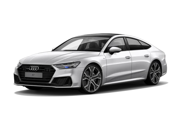 White Audi A7 Sportback Car PNG Transparent