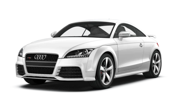 White Audi TT RS Car PNG Transparent Background