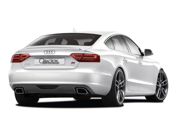 White Audi A5 Caractere Performance PNG