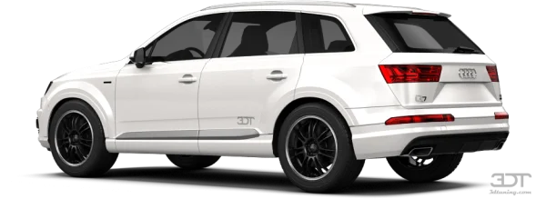 White Audi Q7 SUV Transparent PNG