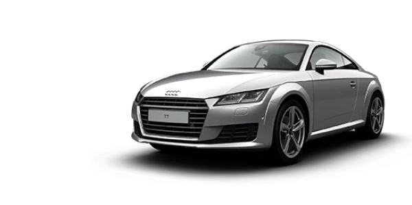 Silver Audi TT Car PNG Transparent Background
