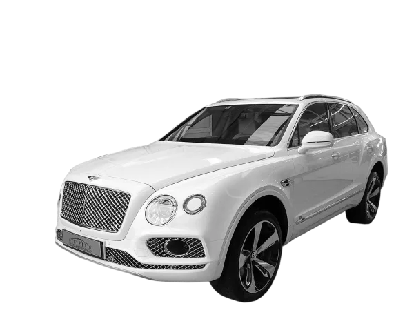 White Bentley Bentayga SUV PNG
