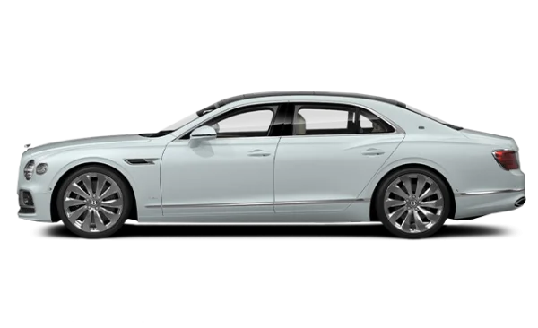White Bentley Flying Spur PNG Transparent Background
