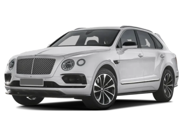 White Bentley Bentayga SUV PNG Transparent
