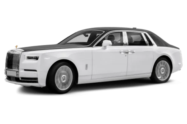 Rolls-Royce Phantom White and Black PNG