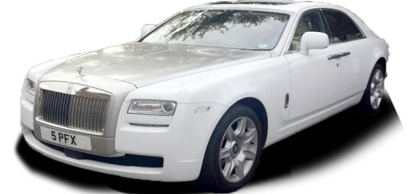 White Rolls-Royce Ghost Car PNG Transparent