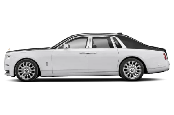White Rolls-Royce Phantom PNG Transparent Background