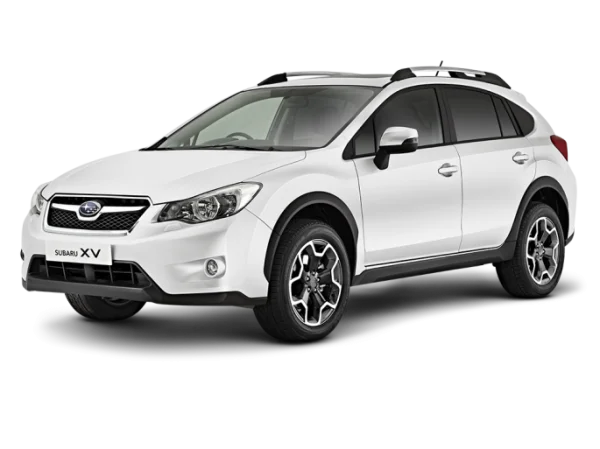White Subaru XV Car PNG Transparent Background