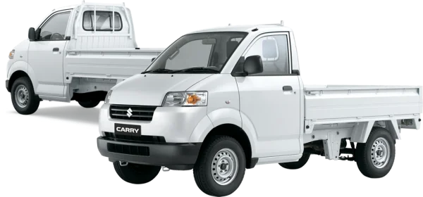 White Suzuki Carry Pickup Truck PNG Transparent Background