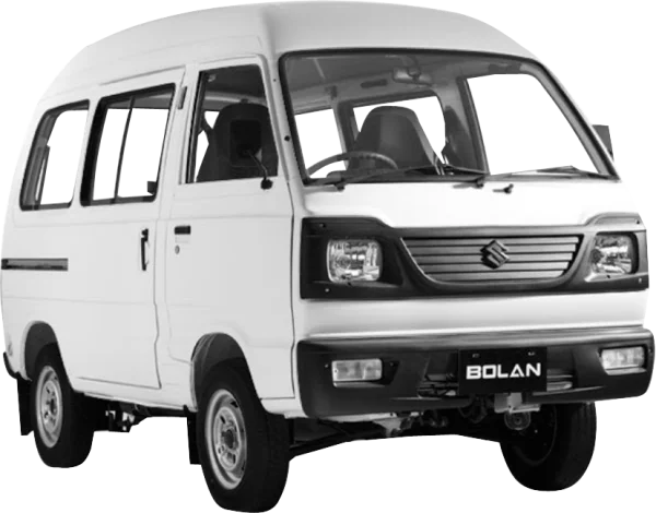 White Suzuki Bolan Minivan PNG