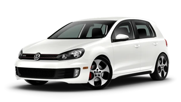 White Volkswagen Golf GTI Car PNG Transparent