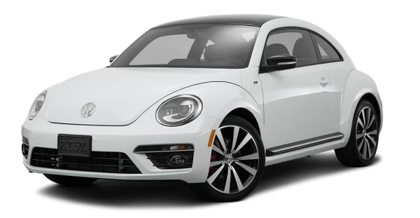 White Volkswagen Beetle Car PNG Transparent Background