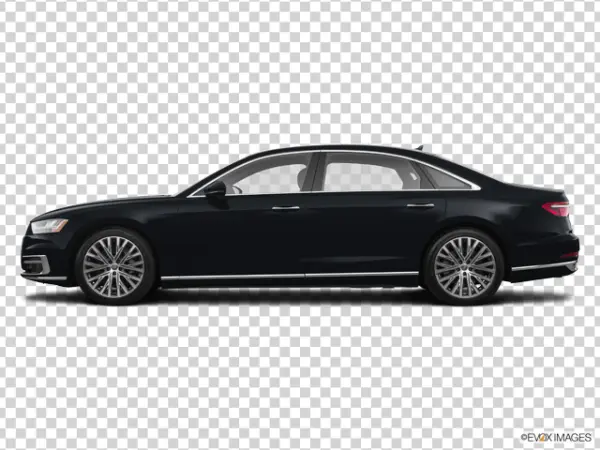 Black Luxury Sedan Car PNG Transparent Background