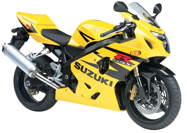 Yellow Suzuki GSX-R Sportbike PNG Transparent