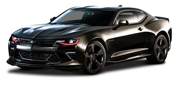 Black Chevrolet Camaro Sports Car PNG Transparent