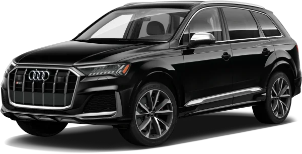 Black Audi SQ7 SUV Transparent Background PNG